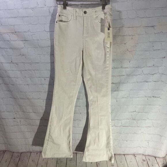Matilda Jane Good Hart Azalea White Flare Leg Jeans NWT 2 - Picture 1 of 8